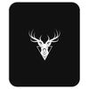 deer head vector white logo Mousepad