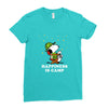 Happiness is Camp Ladies Fitted T-Shirt