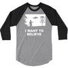 i want to believe 3/4 Sleeve Shirt