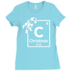 christmas periodic table of elements Ladies Fitted T-Shirt