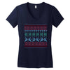 christmas ugly Women's V-Neck T-Shirt