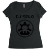 dj solo pixel Women's Triblend Scoop T-shirt
