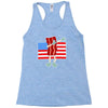bacon american flag dab Racerback Tank