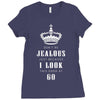Don't Be Jealous Just Because Look This Good At 60 Ladies Fitted T-Shirt
