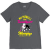 my pitbull is a sweetheart V-Neck Tee