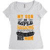 My Son Is Super Awesome His Mom Women's Triblend Scoop T-shirt