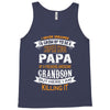 Super Cool Papa Of A Freaking Awesome Grandson Tank Top