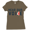 Women's March Hear Our Voice Ladies Fitted T-Shirt
