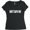 don't care me Women's Triblend Scoop T-shirt