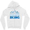 i'd rather be skiing Zipper Hoodie