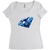 diamond blu Women's Triblend Scoop T-shirt