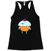 funny cartoon Racerback Tank