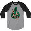 fawns meet kaiju 3/4 Sleeve Shirt