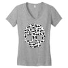 cat skull Women's V-Neck T-Shirt
