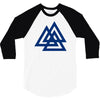 valknutr knoten der gefallenen odin nordisch symbol aspekte wotan 3/4 Sleeve Shirt