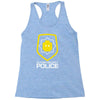 super secret police Racerback Tank