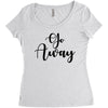 go away Women's Triblend Scoop T-shirt