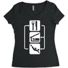 v2 eat sleep scuba dive Women's Triblend Scoop T-shirt