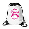 queens are born in august Drawstring Bags