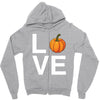 love pumpkin Zipper Hoodie