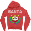 santa christmas Zipper Hoodie