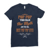 pop pop the man the myth best pop pop ever Ladies Fitted T-Shirt