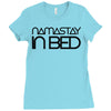 namastay in bed Ladies Fitted T-Shirt