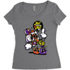 not money not life Women's Triblend Scoop T-shirt