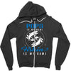 Pops is my Name Fishing Is My Game Zipper Hoodie