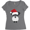 schnauzer dog Women's Triblend Scoop T-shirt
