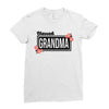 blessed grandma with flower Ladies Fitted T-Shirt