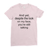 still talking light Ladies Fitted T-Shirt