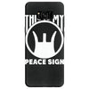 this is my peace sign Samsung Galaxy S8