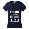 bars to the stars Women's V-Neck T-Shirt