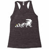 alien evolution   mens funny Racerback Tank