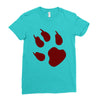 animal feet Ladies Fitted T-Shirt