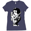 snow white Ladies Fitted T-Shirt
