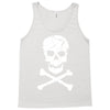 skull and crossbones pirate neon Tank Top