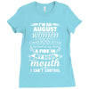 I Am An August Women Ladies Fitted T-Shirt