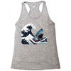 Great White Wave Shark Racerback Tank