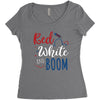 4th of July Women's Triblend Scoop T-shirt
