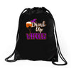 drink up witches Drawstring Bags