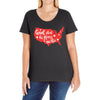 God Shed His Grace On Thee Ladies Curvy T-Shirt