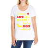 mans best friend Ladies Curvy T-Shirt