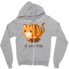 if it fits i sits Zipper Hoodie