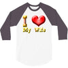 i heart my wife 3/4 Sleeve Shirt