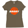 boy basketball Ladies Fitted T-Shirt