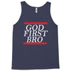 new  god first bro  t shirt religious humor lord tee Tank Top