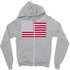 usa flag navy american Zipper Hoodie