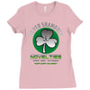 silver shamrock Ladies Fitted T-Shirt
